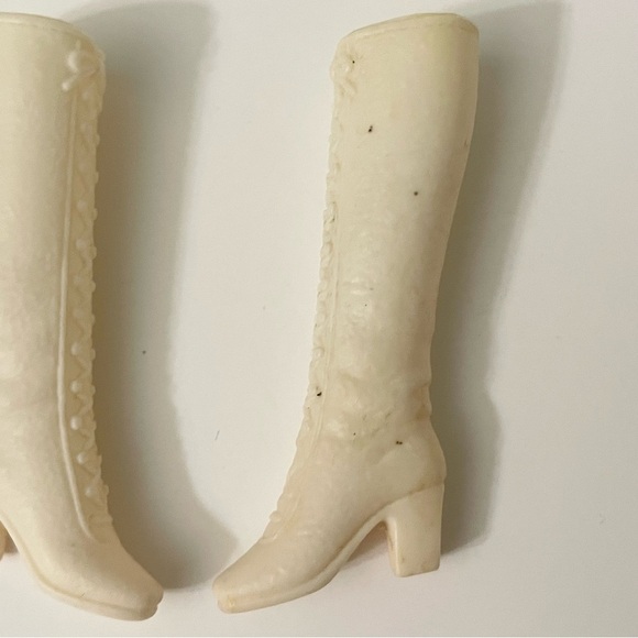 Vintage 1970 Barbie Francie Soft Lace Up Boots Mattel Korea - Picture 14 of 16